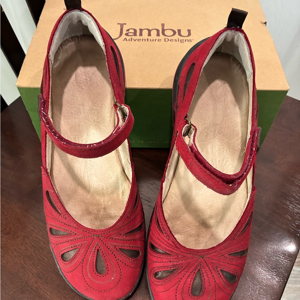 Jambu Women's Scarlet Mary Jane Flats
